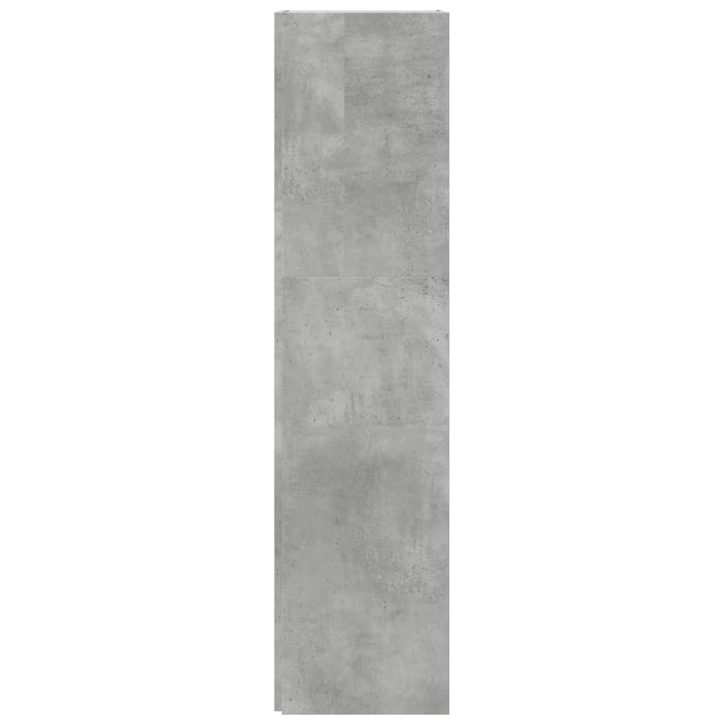 Armadio Angolare Grigio Cemento 33x33x132 cm in Truciolato | homemem39