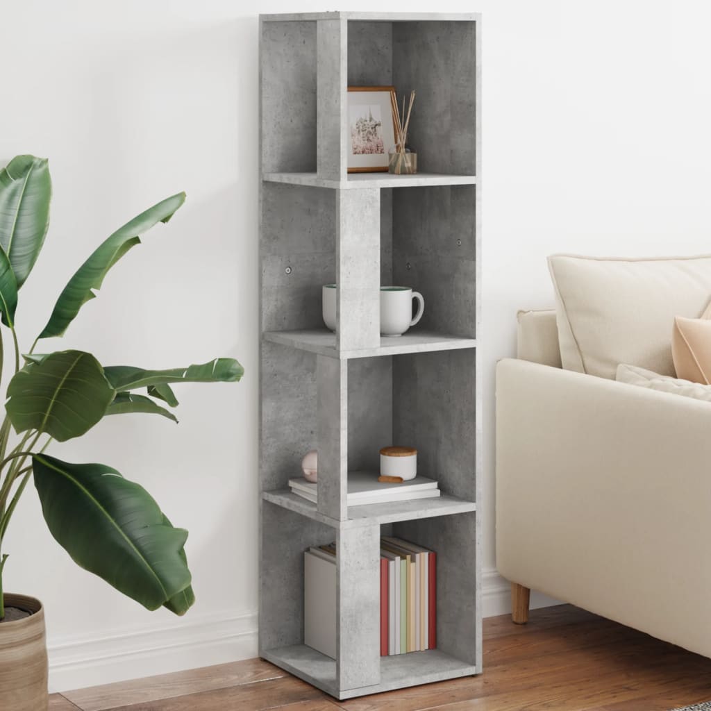Armadio Angolare Grigio Cemento 33x33x132 cm in Truciolato | homemem39