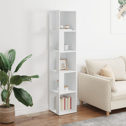 Armadio Angolare Bianco 33x33x164,5 cm in Truciolato | homemem39