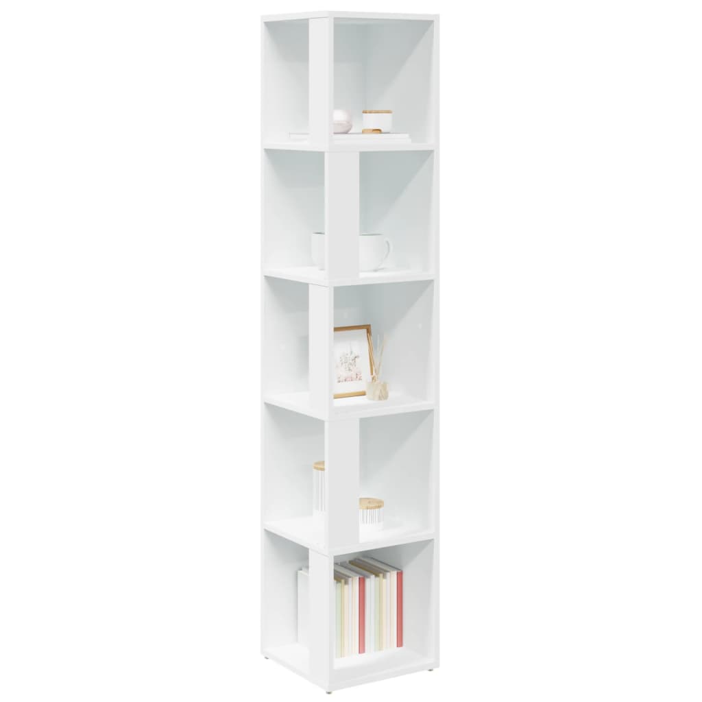 Armadio Angolare Bianco 33x33x164,5 cm in Truciolato | homemem39