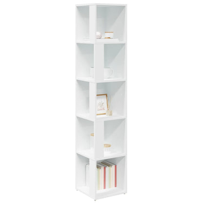 Armadio Angolare Bianco 33x33x164,5 cm in Truciolato | homemem39