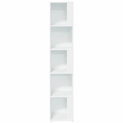 Armadio Angolare Bianco 33x33x164,5 cm in Truciolato - homemem39