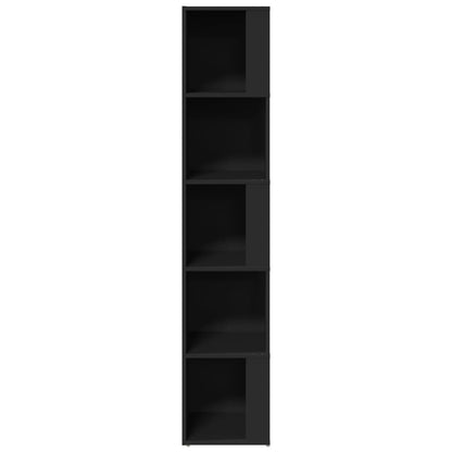 Armadio Angolare Nero 33x33x164,5 cm in Truciolato | homemem39