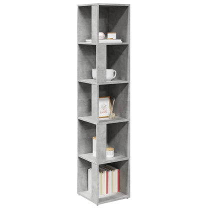 Armadio Angolare Grigio Cemento 33x33x164,5 cm in Truciolato | homemem39