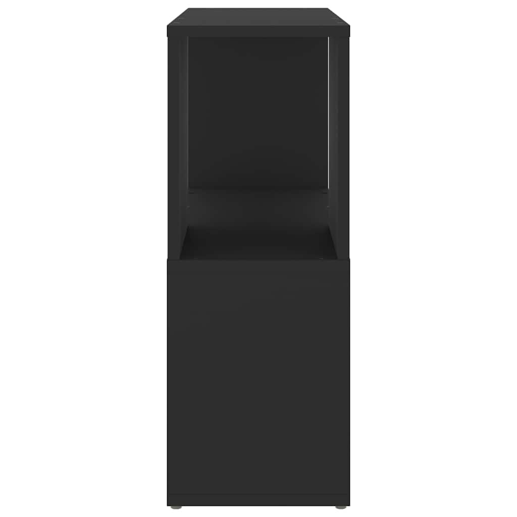 Libreria Nera 60x24x63 cm in Truciolato