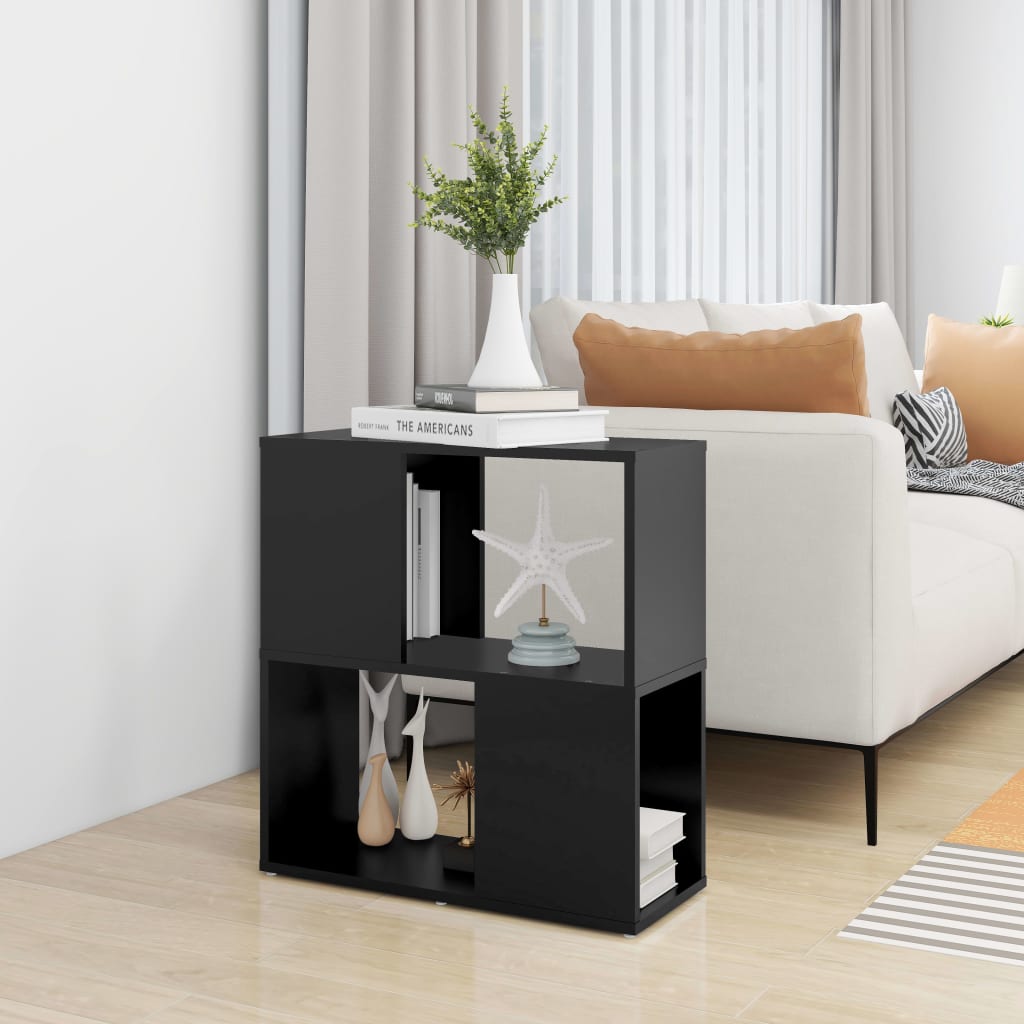 Libreria Nera 60x24x63 cm in Truciolato | homemem39