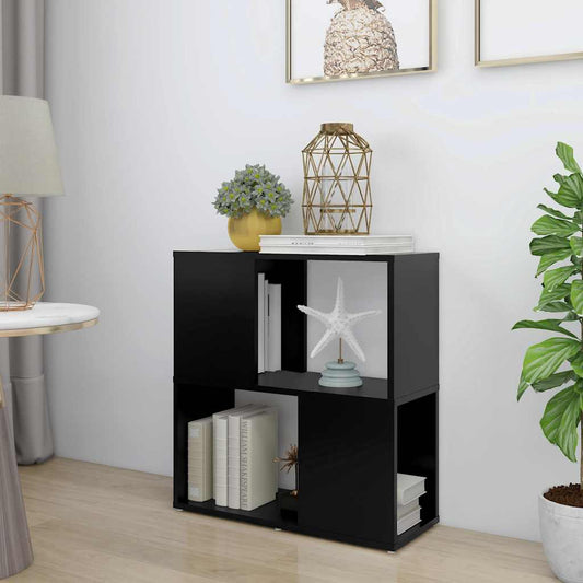 Libreria Nera 60x24x63 cm in Truciolato | homemem39