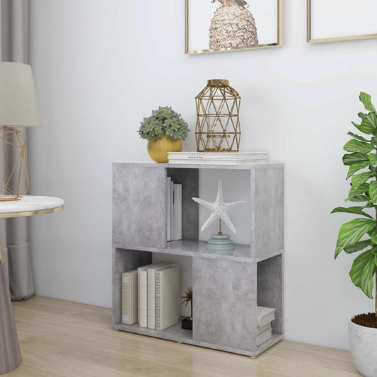 Libreria Grigio Cemento 60x24x63 cm in Truciolato | homemem39