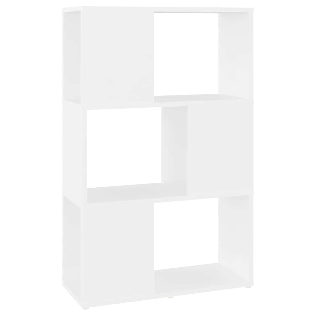 Libreria/Divisorio Bianco 60x24x96 cm in Legno Multistrato