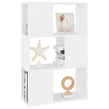 Libreria/Divisorio Bianco 60x24x96 cm in Legno Multistrato
