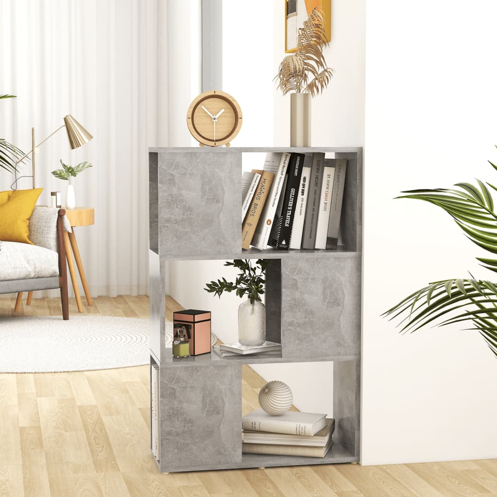 Libreria/Divisorio Grigio Cemento 60x24x94 cm in Truciolato | homemem39