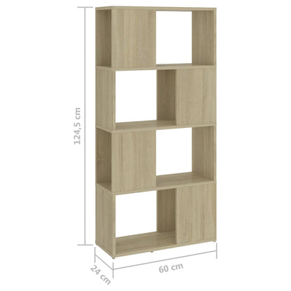 Libreria/Divisorio Rovere Sonoma 60x24x124,5 cm in Truciolato | homemem39