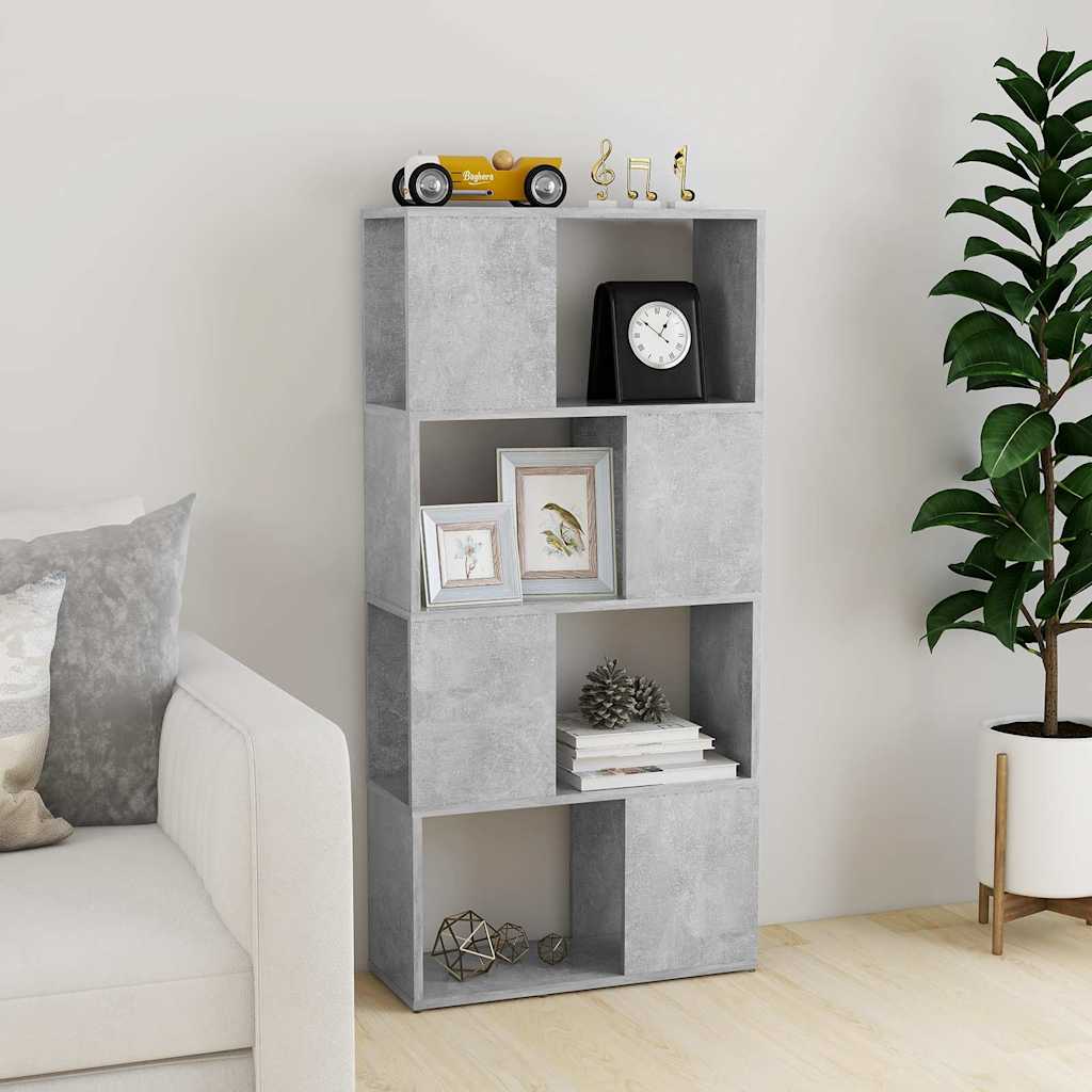 Libreria/Divisorio Grigio Cemento 60x24x124,5 cm