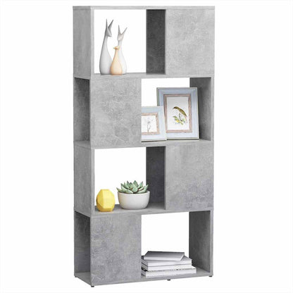 Libreria/Divisorio Grigio Cemento 60x24x124,5 cm