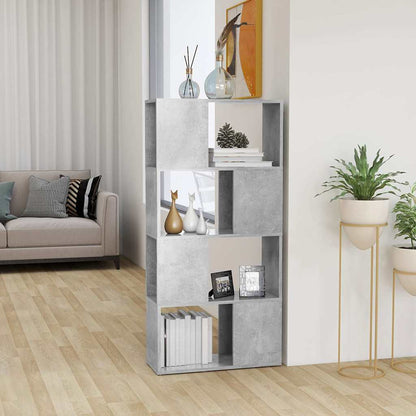 Libreria/Divisorio Grigio Cemento 60x24x124,5 cm