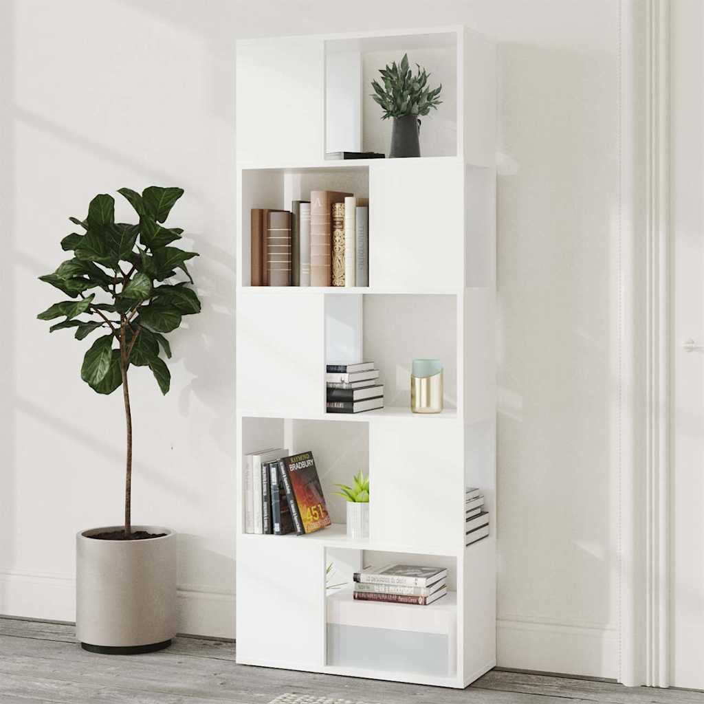 Libreria/Divisorio Bianco 60x24x155 cm in Truciolato