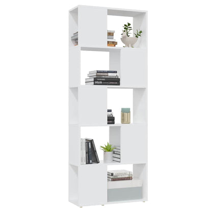 Libreria/Divisorio Bianco 60x24x155 cm in Truciolato