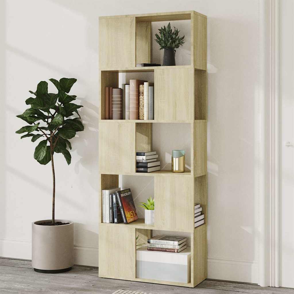 Libreria/Divisorio Rovere Sonoma 60x24x155 cm