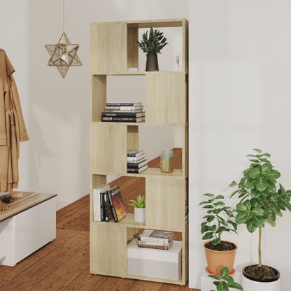Libreria/Divisorio Rovere Sonoma 60x24x155 cm | homemem39