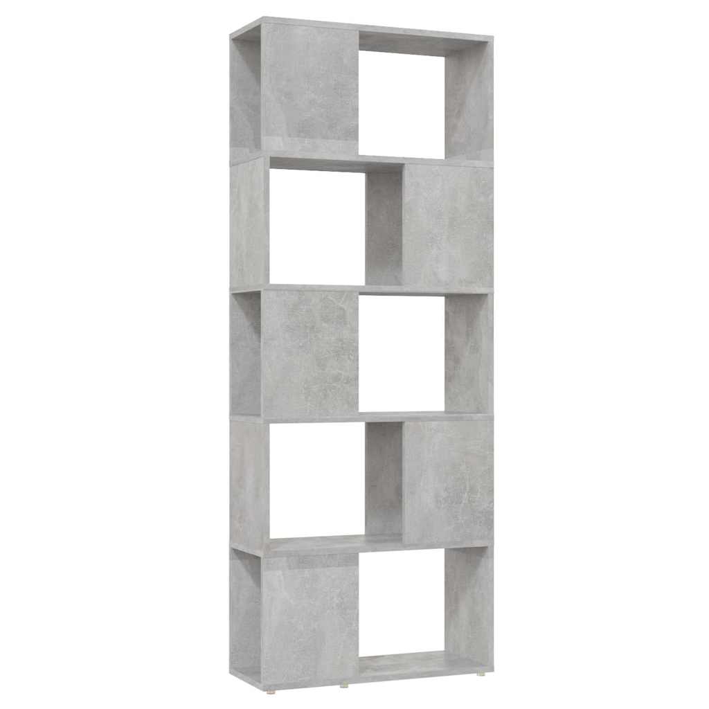 Libreria/Divisorio Grigio Cemento 60x24x155 cm