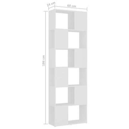 Libreria/Divisorio Bianco 60x24x186 cm | homemem39