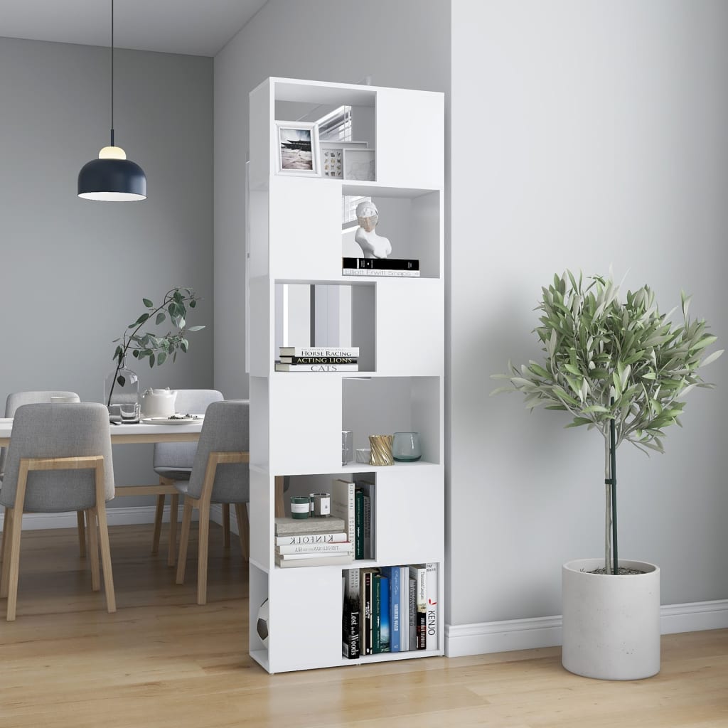Libreria/Divisorio Bianco 60x24x186 cm | homemem39
