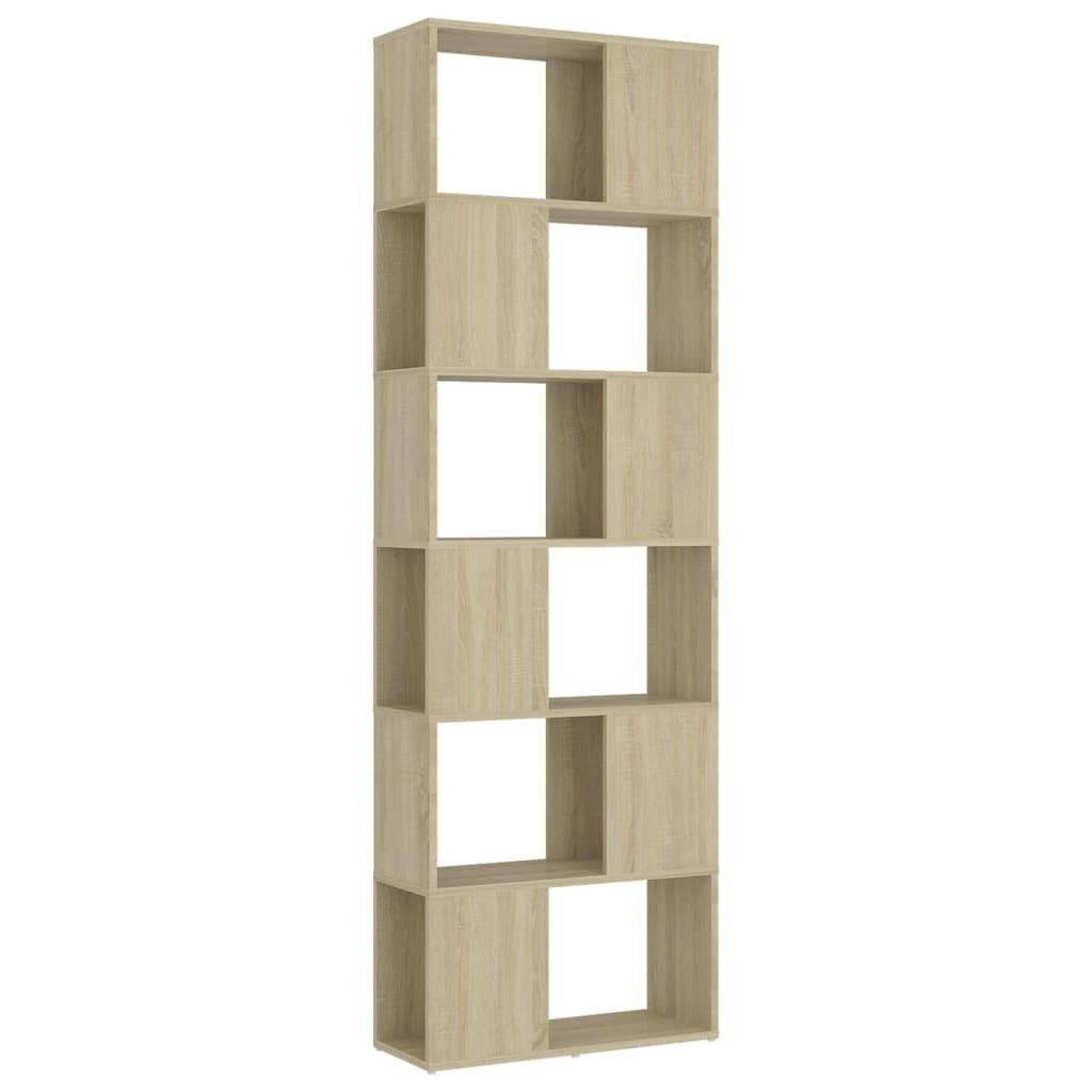 Libreria/Divisorio Rovere Sonoma 60x24x186 cm in Truciolato | homemem39