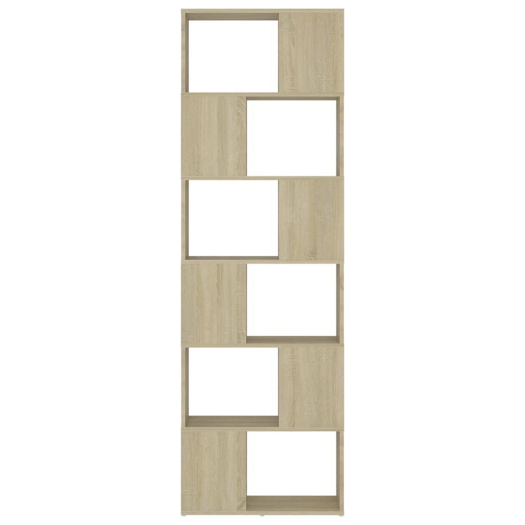 Libreria/Divisorio Rovere Sonoma 60x24x186 cm in Truciolato | homemem39