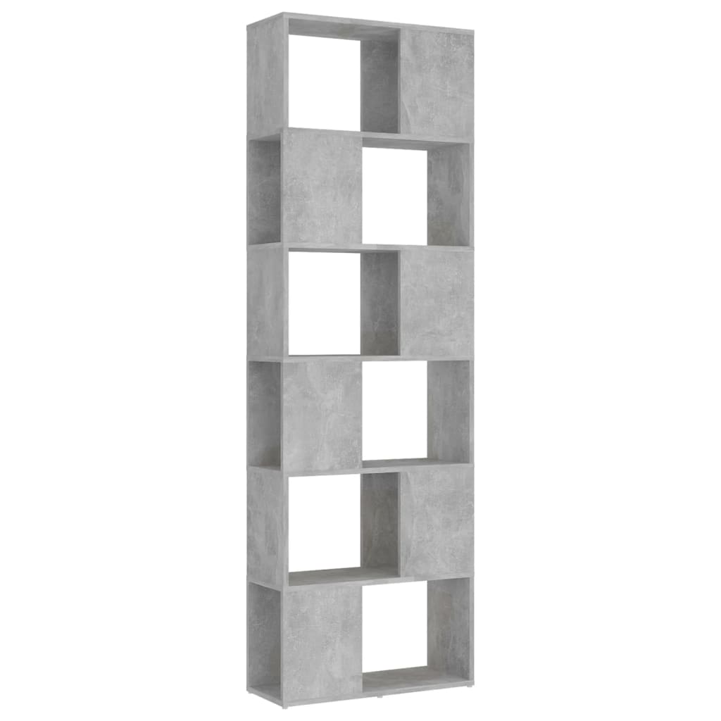 Libreria/Divisorio Grigio Cemento 60x24x186 cm in Truciolato | homemem39