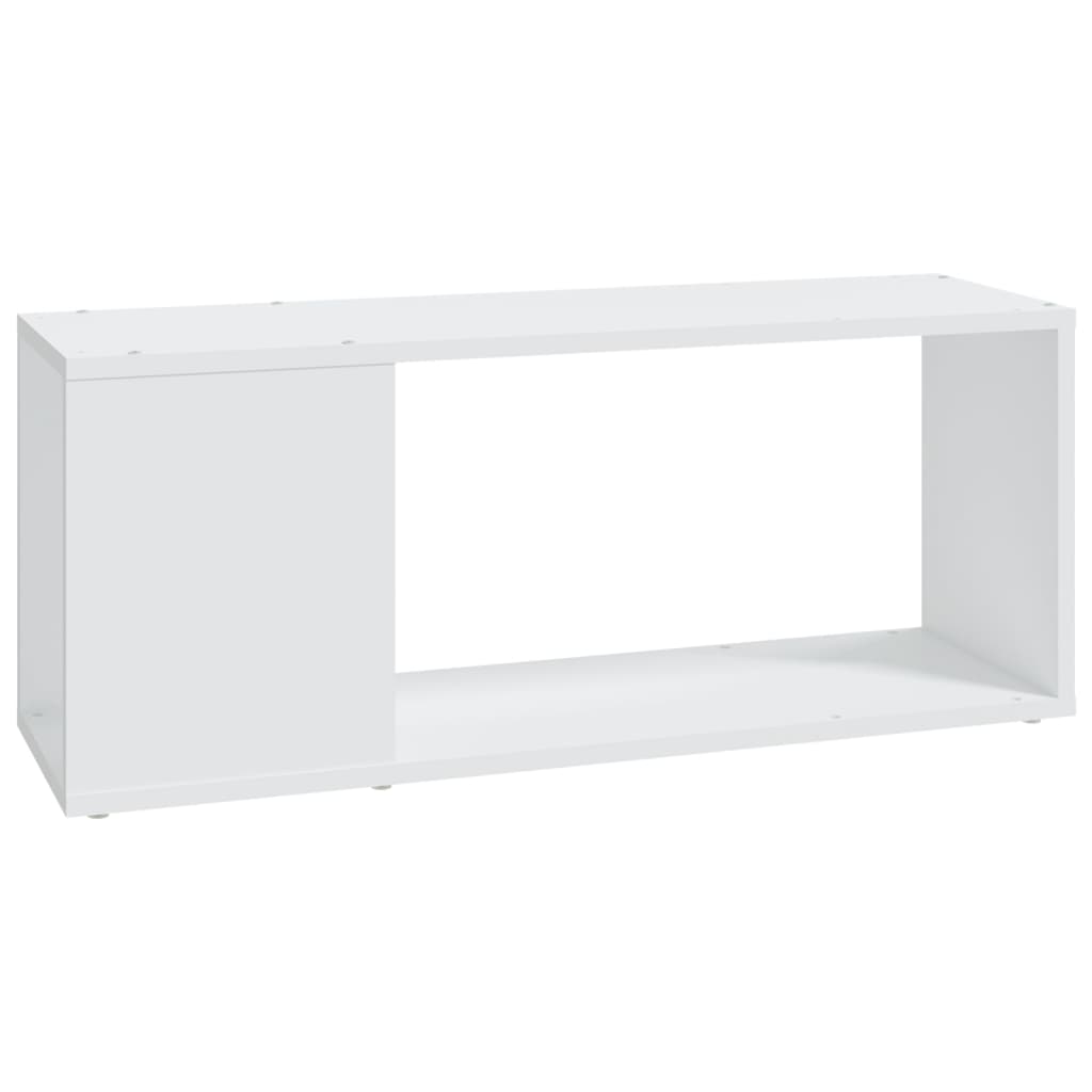 Mobile Porta TV Bianco 80x24x32 cm in Legno Multistrato | homemem39