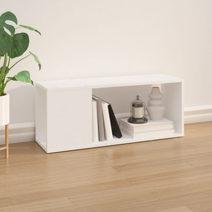 Mobile Porta TV Bianco 80x24x32 cm in Legno Multistrato | homemem39