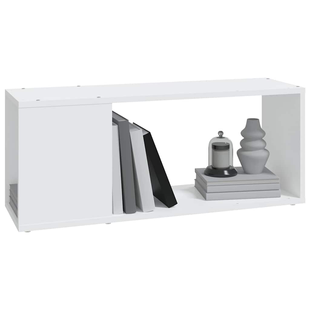 Mobile Porta TV Bianco 80x24x32 cm in Legno Multistrato