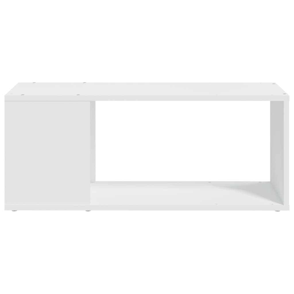 Mobile Porta TV Bianco 80x24x32 cm in Legno Multistrato | homemem39