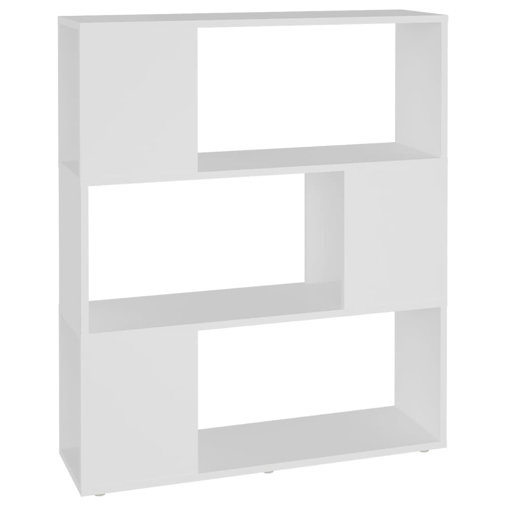 Libreria/Divisorio Bianco 80x24x94 cm in Legno Multistrato | homemem39