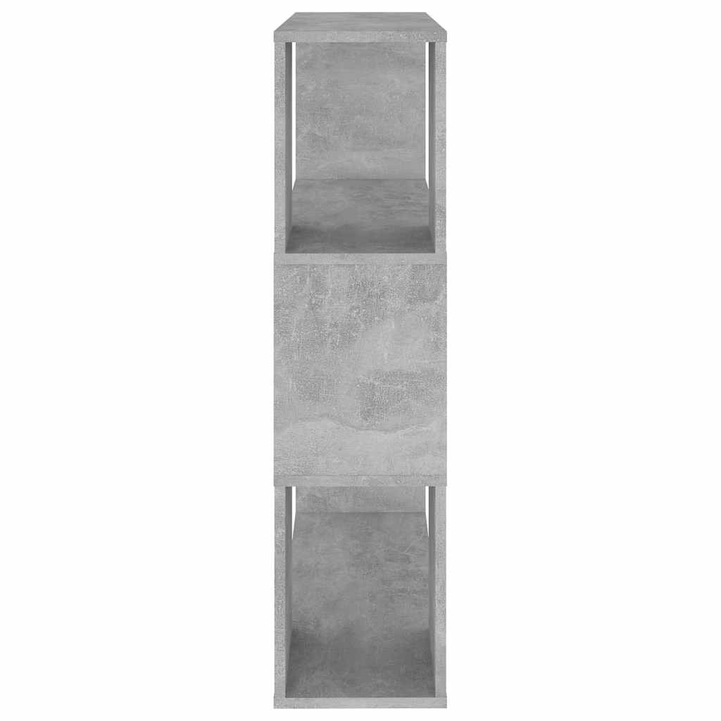 Libreria/Divisorio Grigio Cemento 80x24x94 cm in Truciolato