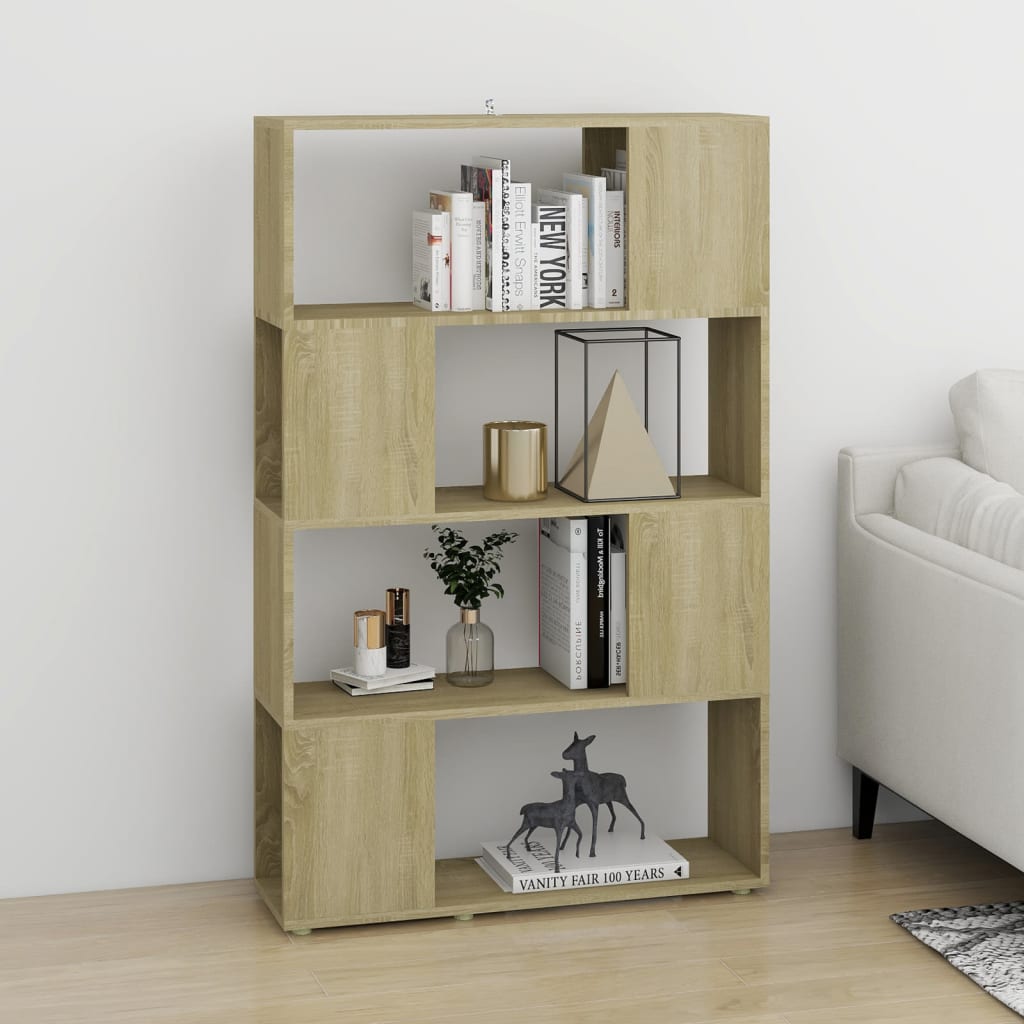 Libreria/Divisorio Rovere Sonoma 80x24x124,5 cm in Truciolato | homemem39