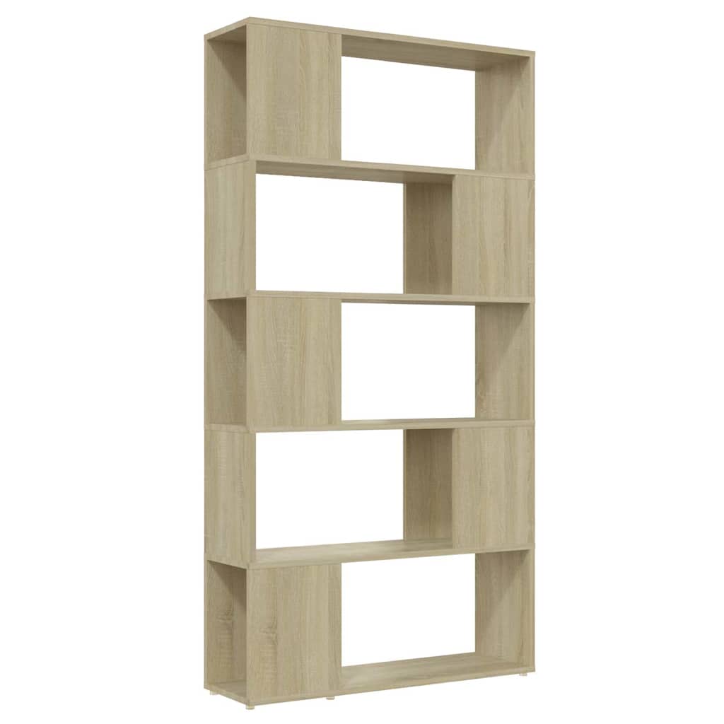 Libreria Divisorio Rovere Sonoma 80x24x155 cm in Truciolato