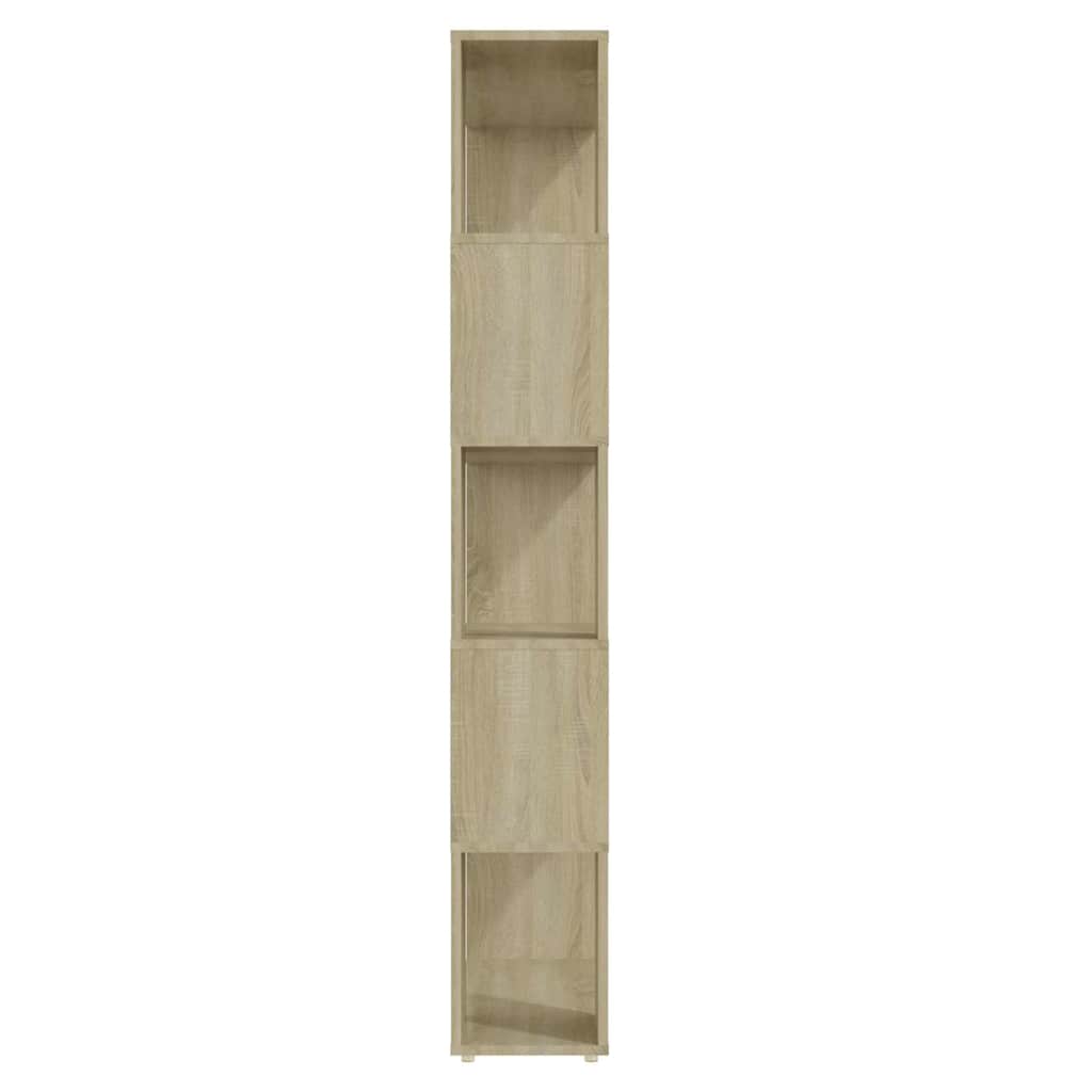 Libreria Divisorio Rovere Sonoma 80x24x155 cm in Truciolato