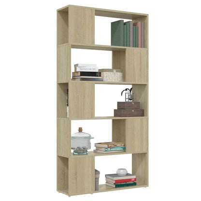 Libreria Divisorio Rovere Sonoma 80x24x155 cm in Truciolato