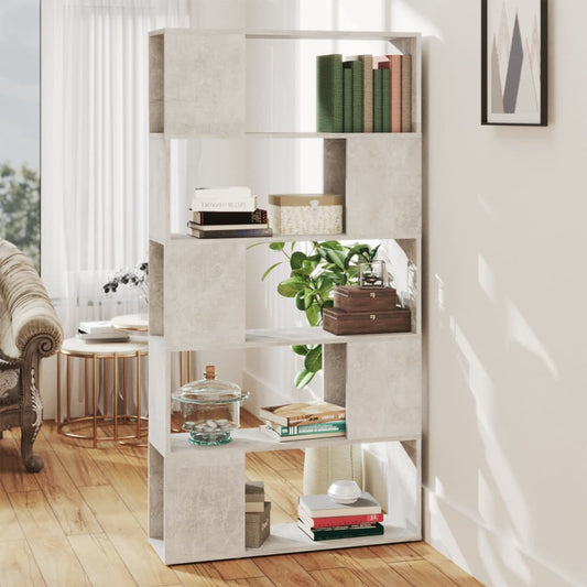 Libreria/Divisorio Grigio Cemento 80x24x155 cm in Truciolato | homemem39