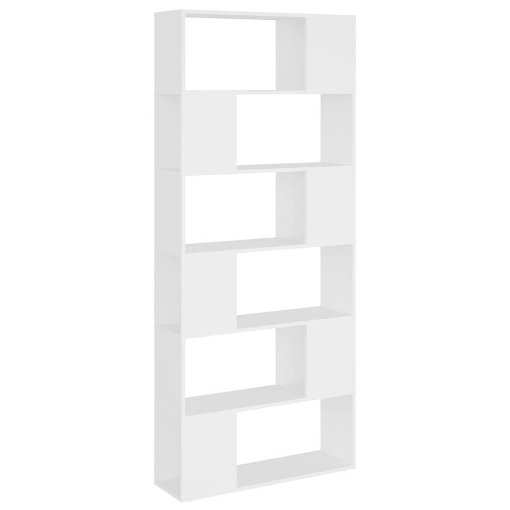 Libreria/Divisorio Bianco 80x24x186 cm in Truciolato | homemem39