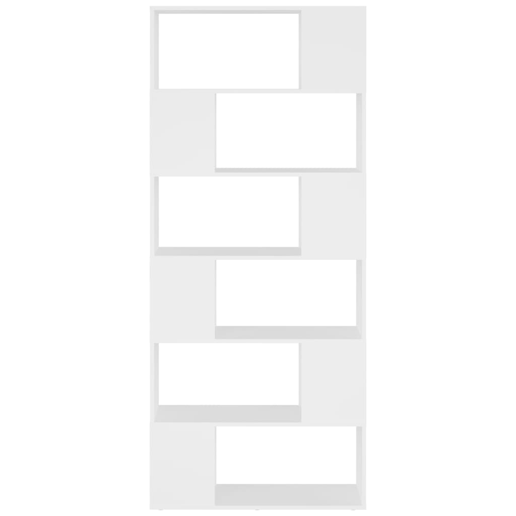 Libreria/Divisorio Bianco 80x24x186 cm in Truciolato | homemem39