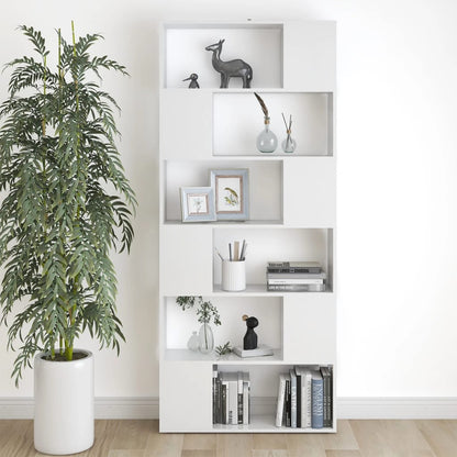 Libreria/Divisorio Bianco 80x24x186 cm in Truciolato | homemem39