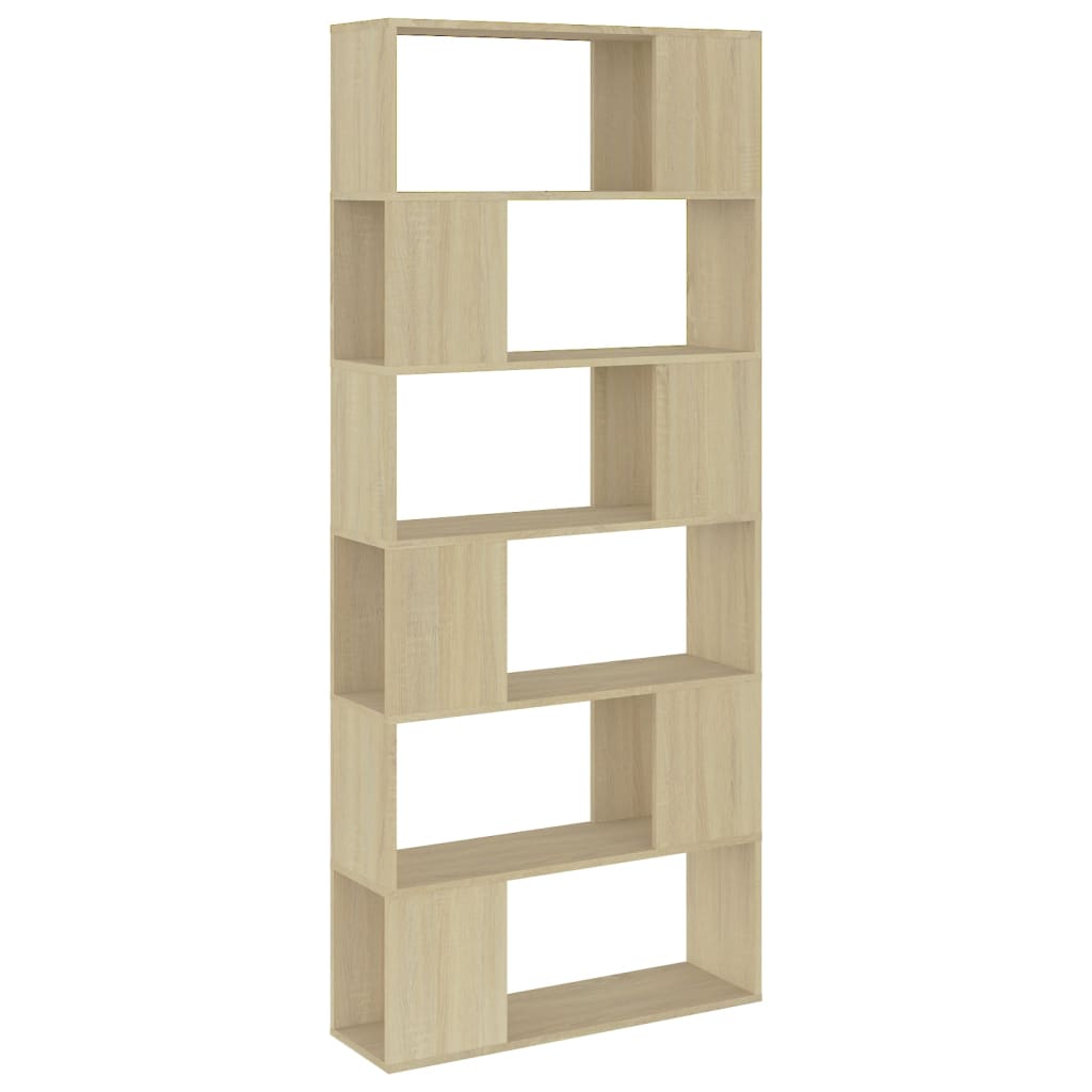 Libreria/Divisorio Rovere Sonoma 80x24x186 cm in Truciolato | homemem39