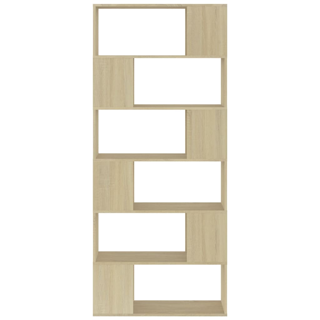 Libreria/Divisorio Rovere Sonoma 80x24x186 cm in Truciolato | homemem39