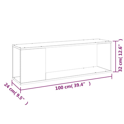 Mobile Porta TV Rovere Sonoma 100x24x32 cm in Truciolato | homemem39