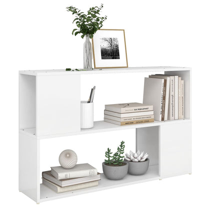Libreria Bianca 100x24x63 cm in Legno Multistrato | homemem39