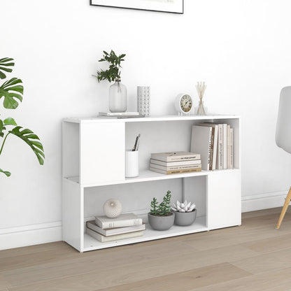 Libreria Bianca 100x24x63 cm in Legno Multistrato | homemem39