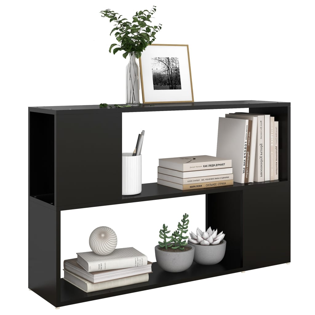 Libreria Nera 100x24x63 cm in Truciolato | homemem39
