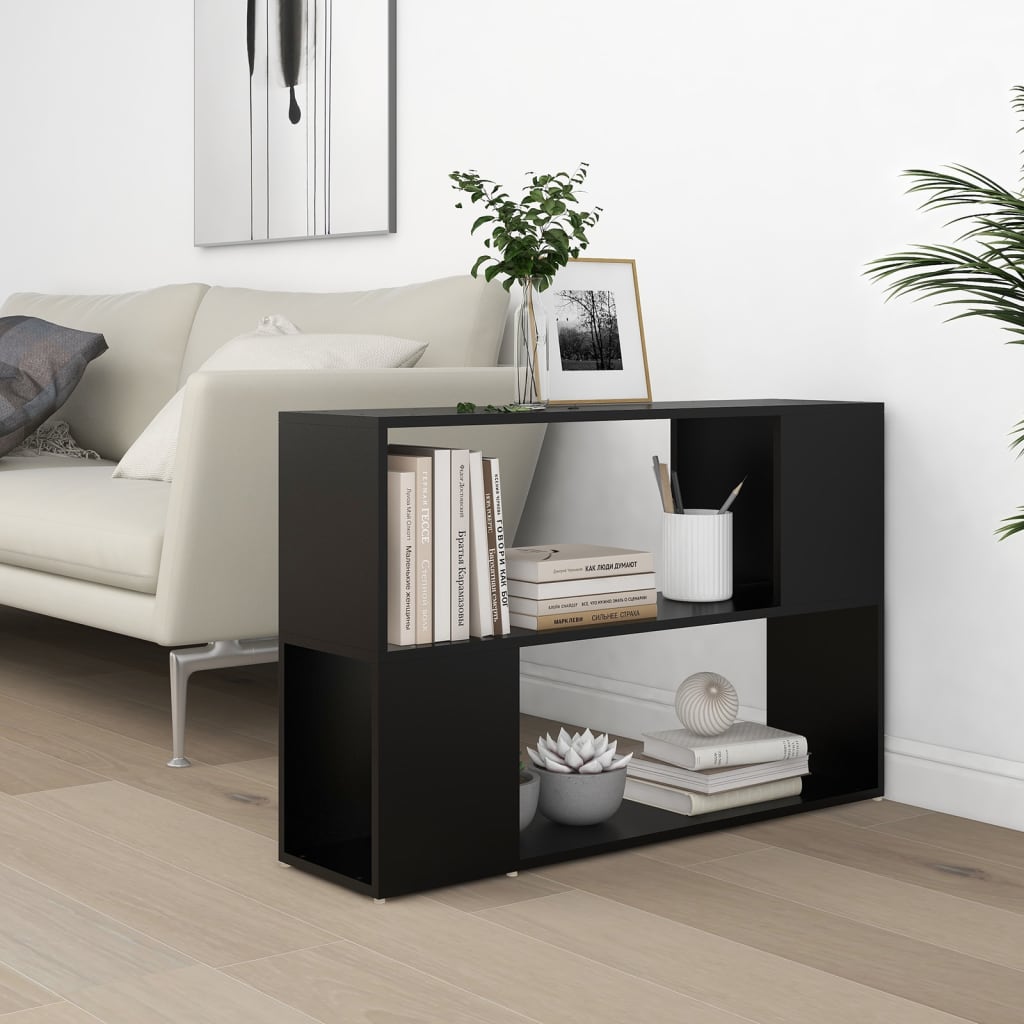 Libreria Nera 100x24x63 cm in Truciolato | homemem39